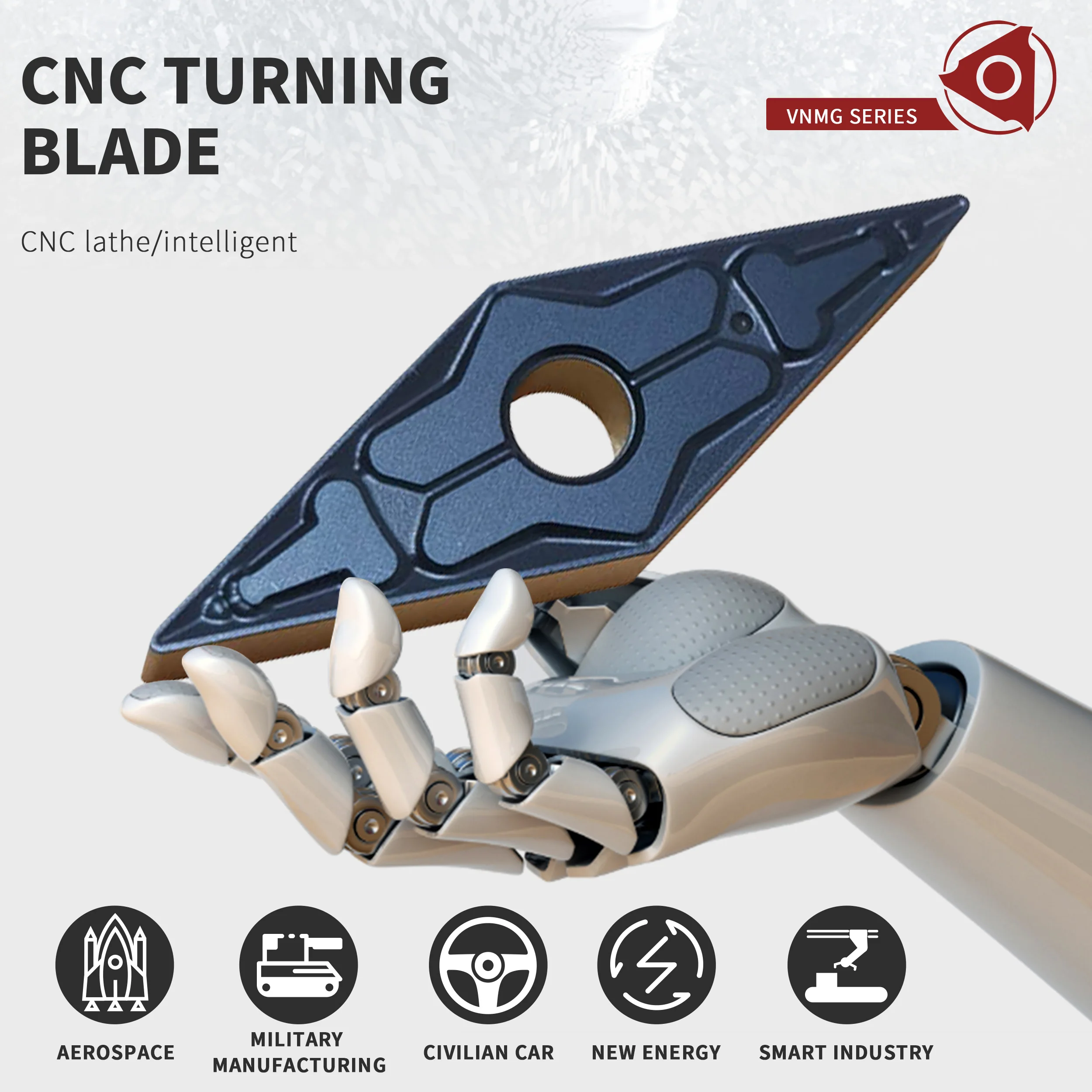 10 Chiếc Carbide 2 Màu Dạng VNMG160404 VNMG160408-MT VNMG160412-MT HS8125 Tiện Bằng Máy CNC Bên Ngoài Biến Dụng Cụ Đặc Biệt Cho Thép Không Gỉ