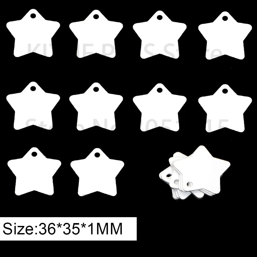 20 Stücke Großhandel Personalisierte Haustier ID Typenschild Wärmeübertragung Aluminium Blank Hang Tag Angepasst Schlüsselanhänger Zubehör Anhänger – Detail 7