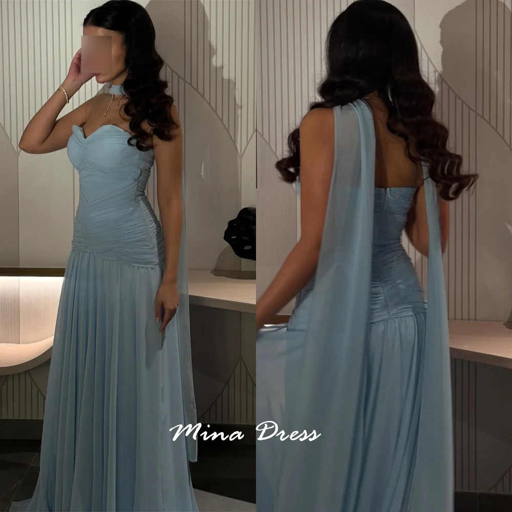 

Mina Customized Evening Dress Luxury Elegant Party Dress Sleeveless Formal Occasion Dresses for Special Occasions Back-length