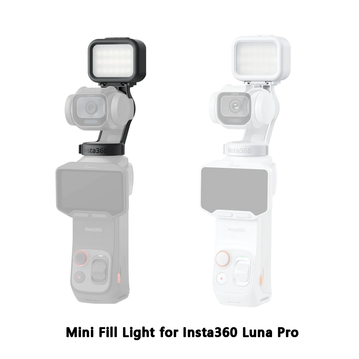 Magnetic Mini Fill Light for Insta360 Luna Pro 4 adjustable color temperatures and brightness levels for different scenes