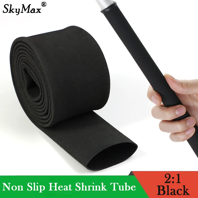 

1.6m/Piece Non Slip Heat Shrink Solid Color Tube Anti-slip Insulation Sleeve 20/22/25/28/30/35/40mm Waterproof Fishing Rod Wrap