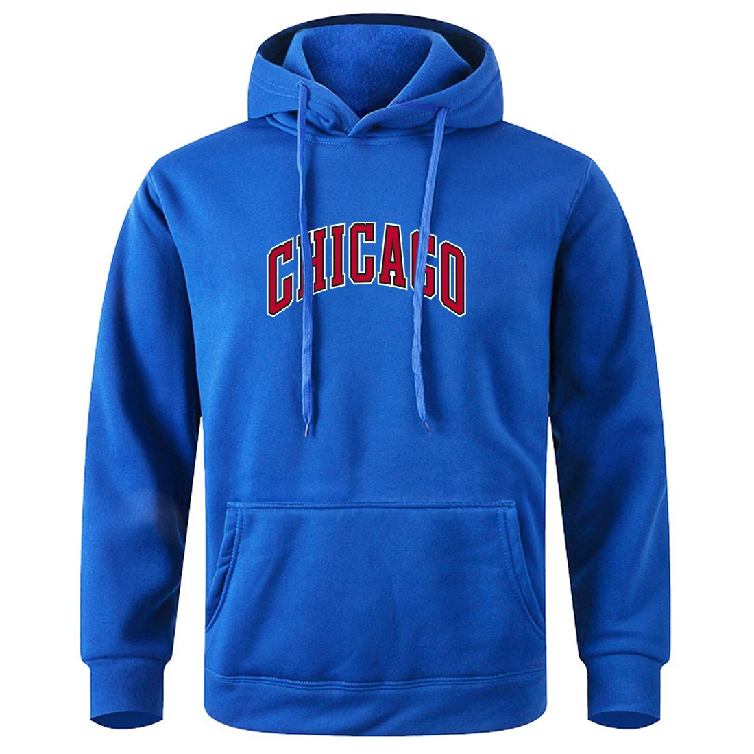 Chicago American City Printing Man Pullovers Loose Oversized Hooded Shirt Casual Soft Sportswear Men'S Image Creative Tracksuit