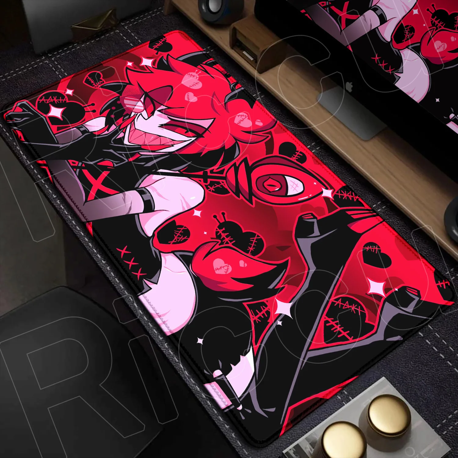 HD XXL Anime Gaming Mouse Pad Rug Hazbin Hotel 90X40CM Game Computer PC Accessories Tabletop Keyboard Pads Coaster Gamer Carpet