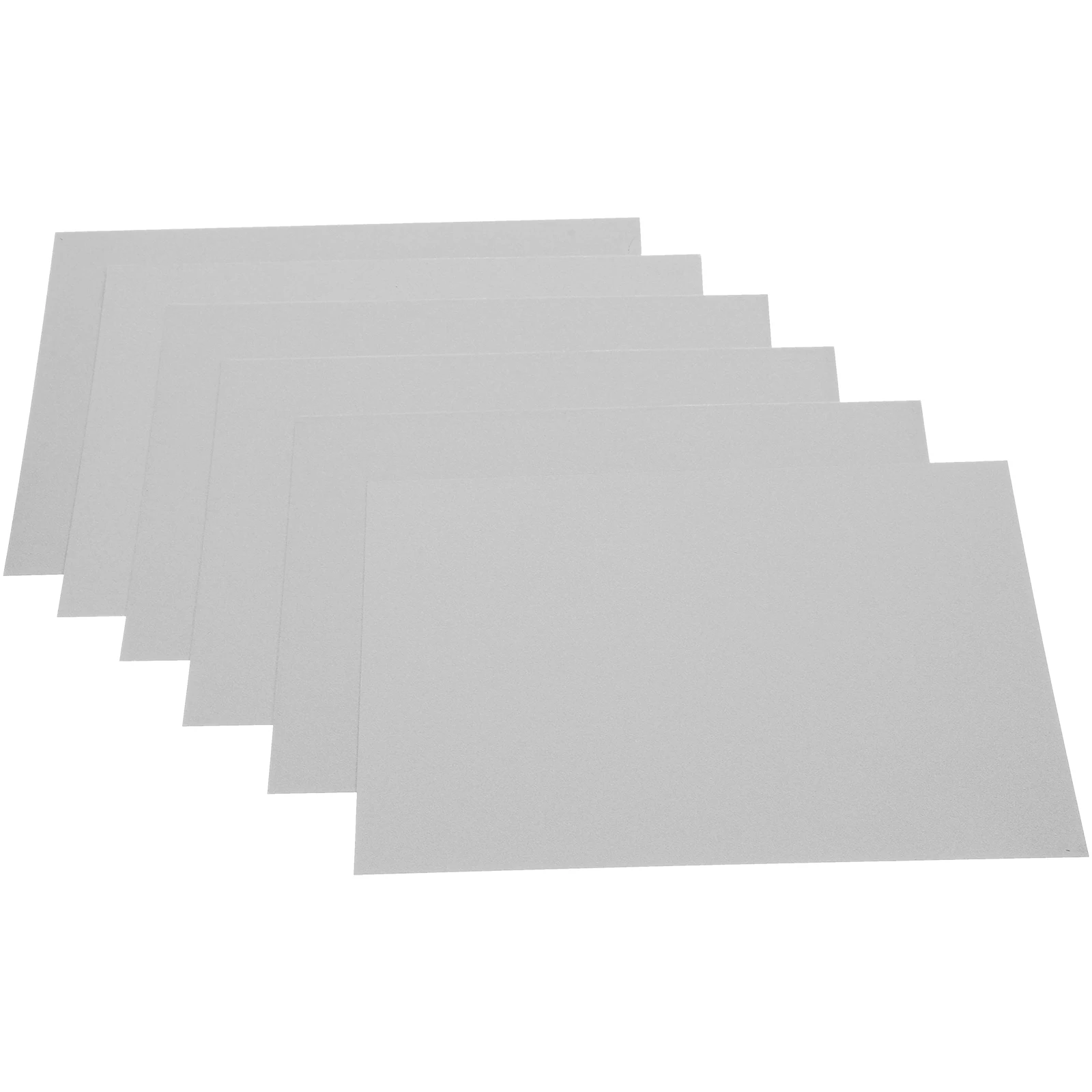 

6 Pcs Pearl Metal Plate 20x15cm Sublimation Blanks Aluminum Signs DIY Craft Material Silver Color Supplies