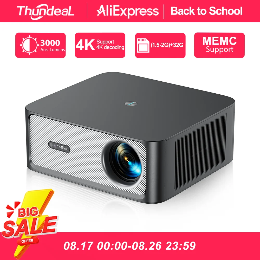 Home Cinema Focal - ThundeaL 1080P Projektör WiFi Full HD
