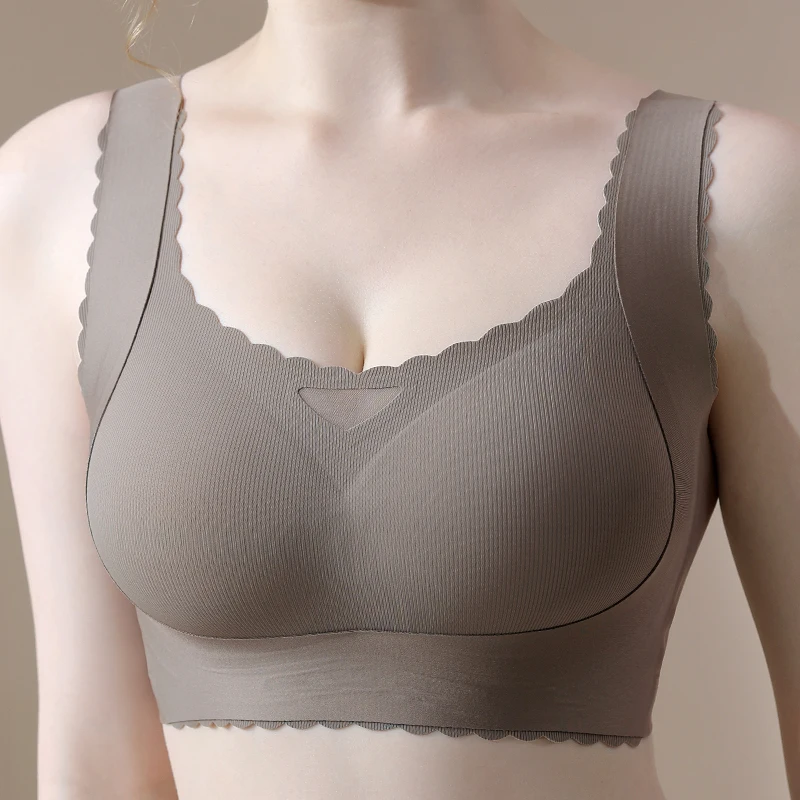 

Women's Full Figure wire free smooth Plus Size Bra Minimizer Bra