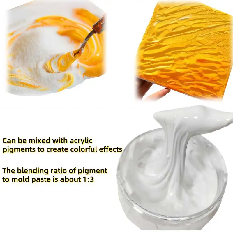 280Ml Acrylic Modeling Paste Transparent Texture Paste Three-Dimensional Easy-To-Build Texture Paste Suitable for Artistic