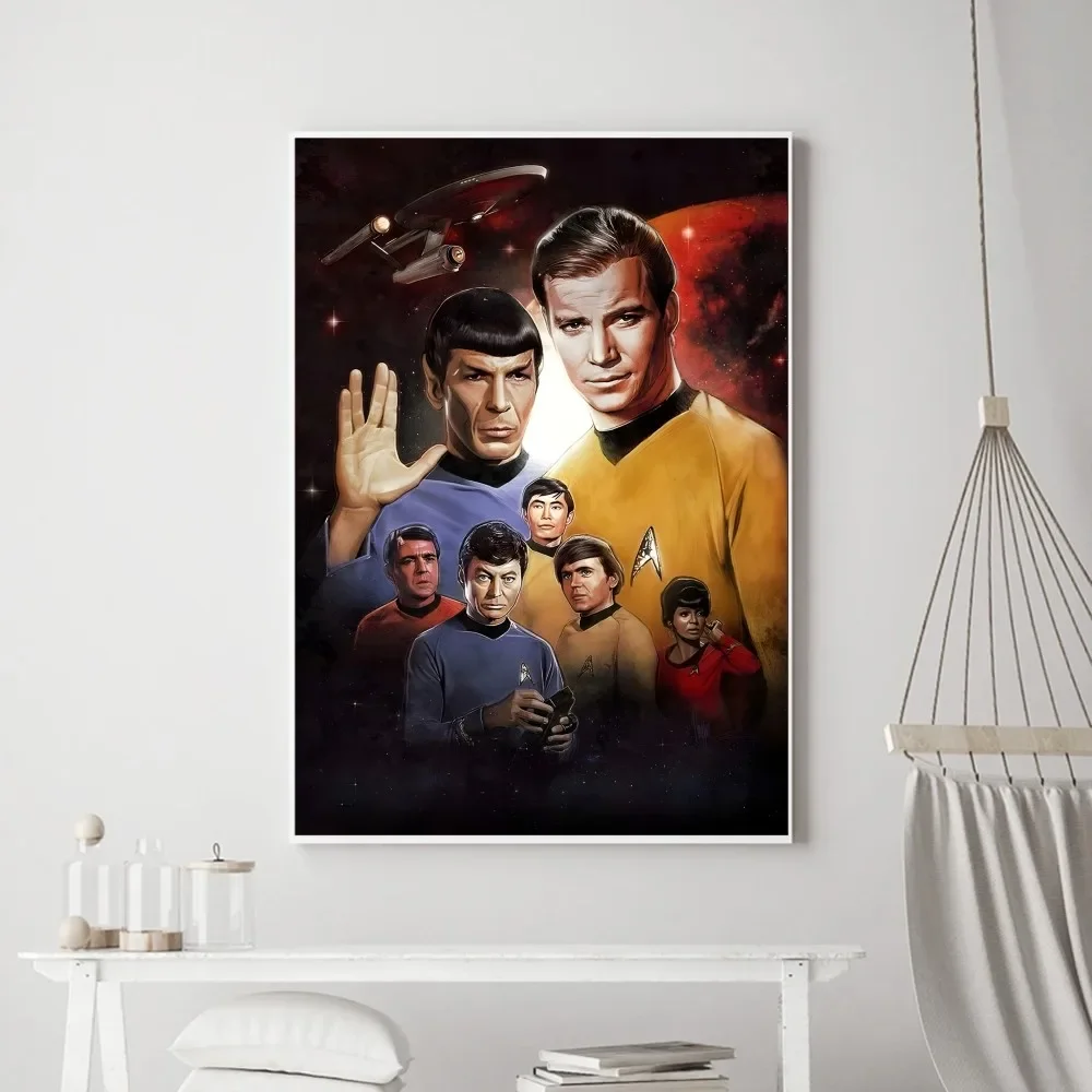 Classic Movie S-Star T-Trek Poster stampe Vintage Art Home Painting bagno cucina Bar accessori Wall Sticker Small Size