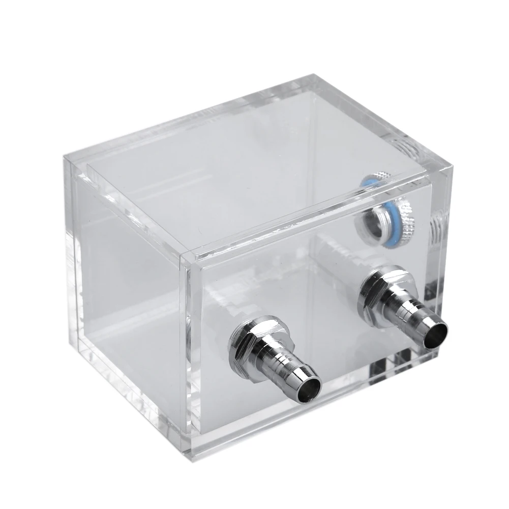 200ml Acrylic Water Tank Cooler G1/4 2 Thread Clear Water Tank Reservoir 5mm Thickness for PC Liquid Cooling System Accessories view 4