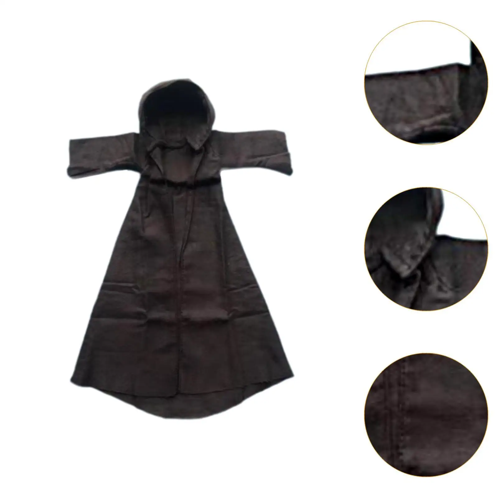 1/6 Scale Cape Robe with Hat Hoodie for 12 inch Female Action Figures image 5
