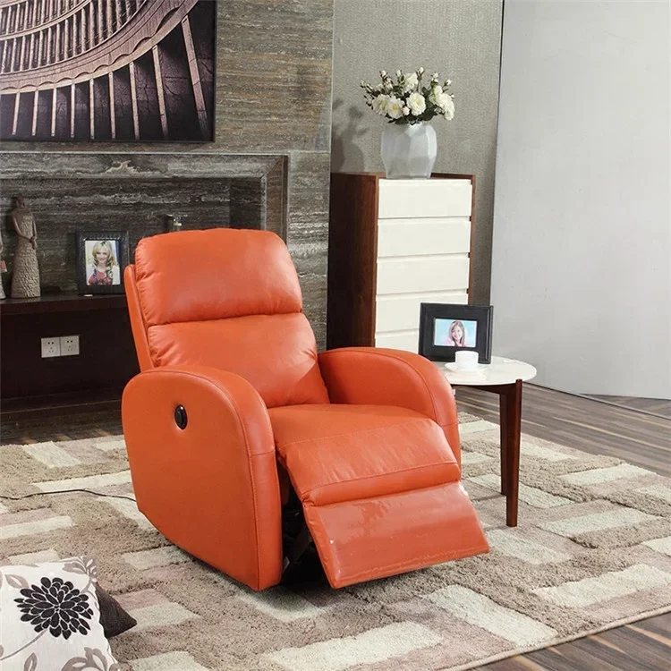 New Design Single Home Theater Recliner Sofa Chair with Wood Frame Living Room Application Recliner Seat Mechanism