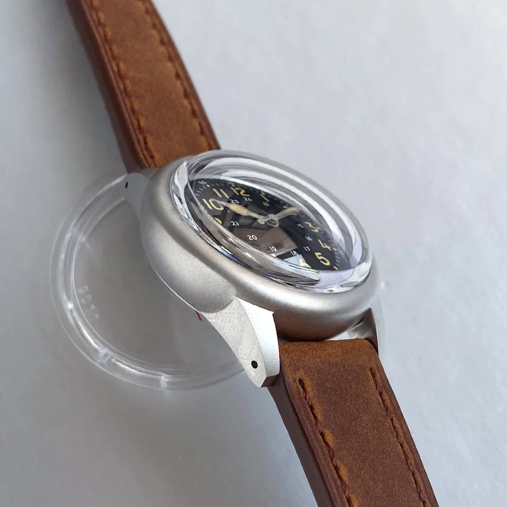 36mm Retro Field Bubble Dome Glass Watch NH35 Automatic Movement Luminous 20Bar Waterproof Watches Military Wristwatch