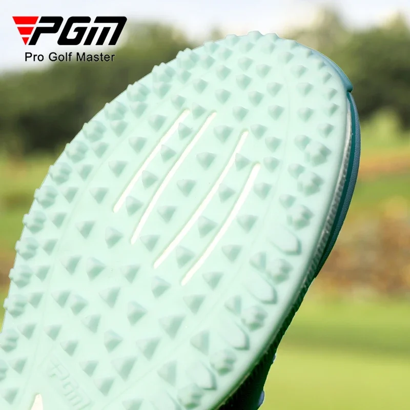 PGM zapatos de golf para mujer impermeables, antideslizantes laterales, acolchados, zapatillas deportivas de rebote XZ440