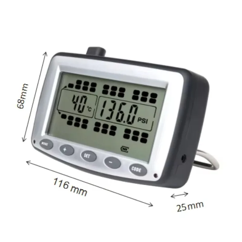 Truck TPMS With 12 Sensors Tire Pressure  ing System Tractor Trailer Dump Truck TPMS With RS232 Output for Option