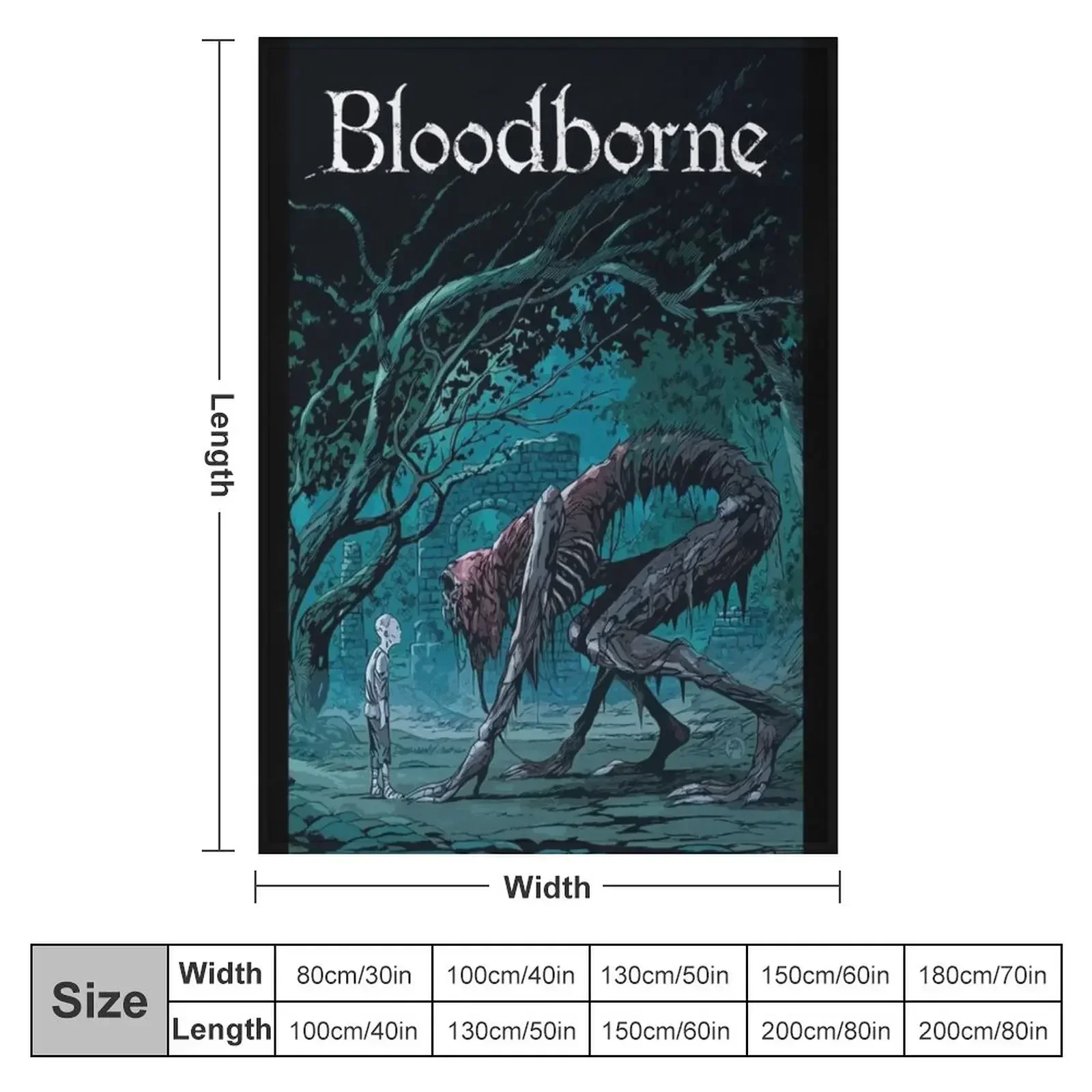 Bloodborne Throw Blanket Plaid on the sofa Summer Beddings decorative christmas decoration Blankets