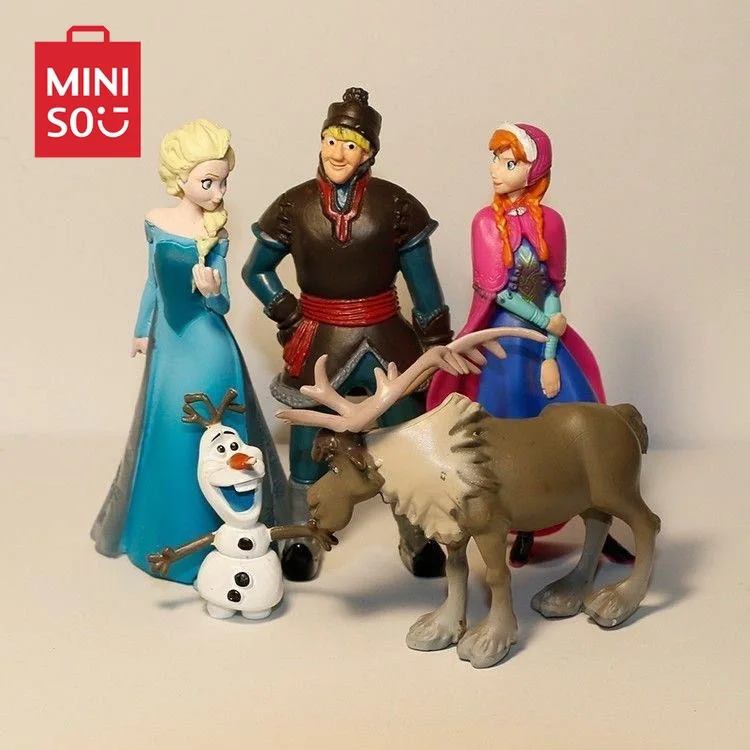 

5pcs/set Frozen Princess Elsa doll ornaments home cartoon Frozen car animation surrounding decorations dolls