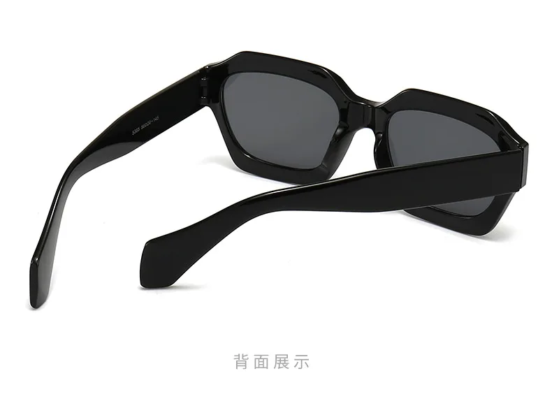 Neu eingetroffene Vintage-Sonnenbrille mit quadratischer Form für Damen und Herren, Sonnenbrille mit konkaver Oberfläche, Damen- und Herrenbrille – Detail 5