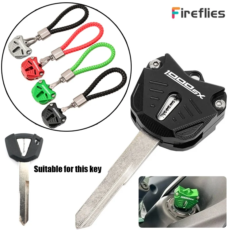 

2024 New For Kawasaki Z1000 SX Z1000SX Z1000-SX z1000 sx Motorcycle CNC Accessories Key Shell Key Case Cover Key Chain Keyring