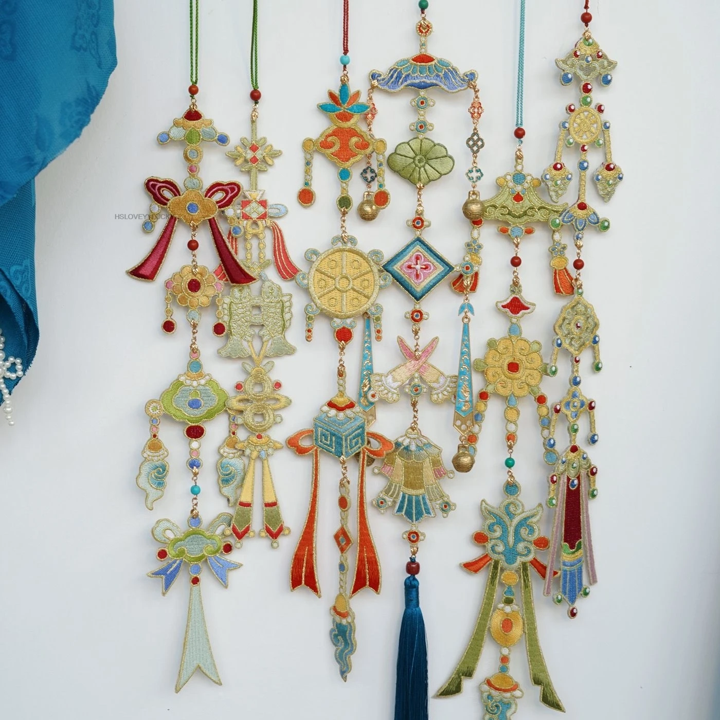 

Chinese Style Double-sided Embroidery Hanfu Accessory Hanfu Sash Vintage Clothing Belt Hanging Decoration Hanfu Belt