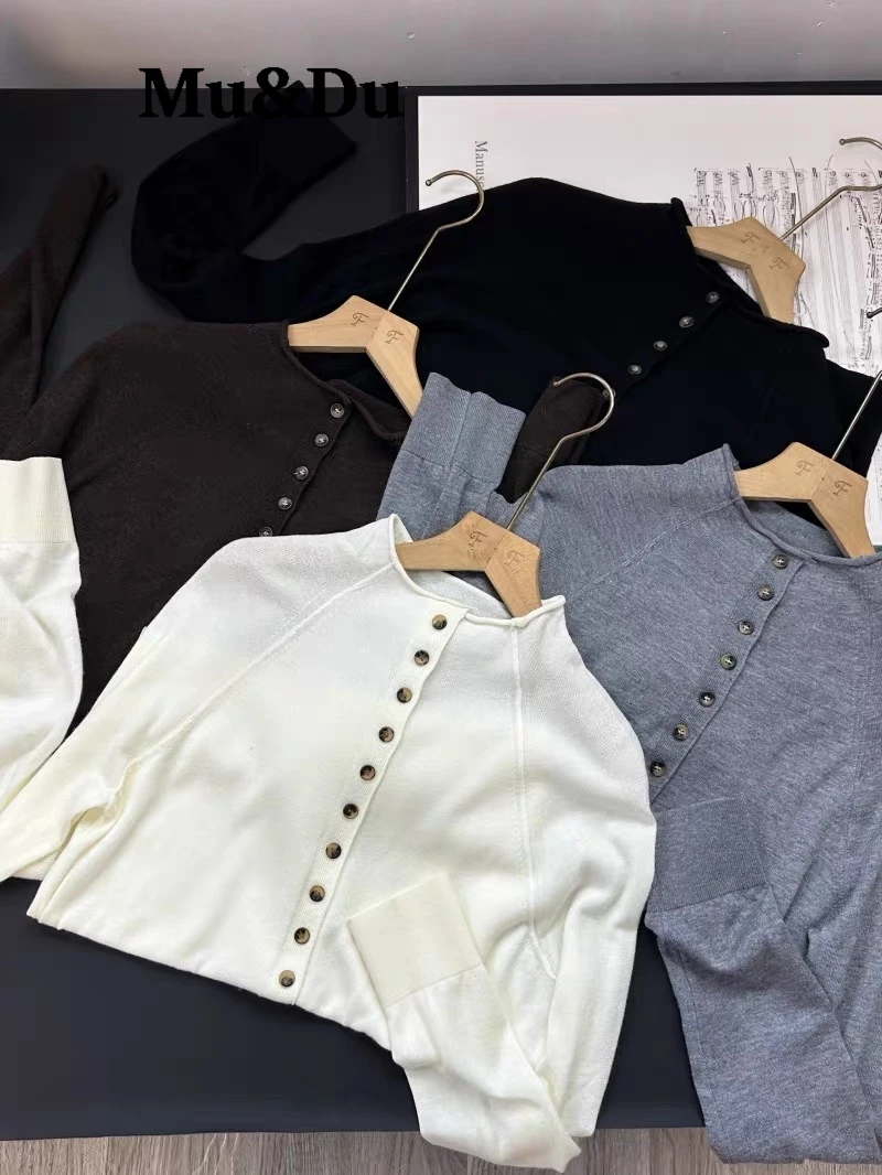 New Women Cardigan Autumn Winter Mock-neck Single Breasted Knitting Sweater Long Sleeve Knitwear Tops