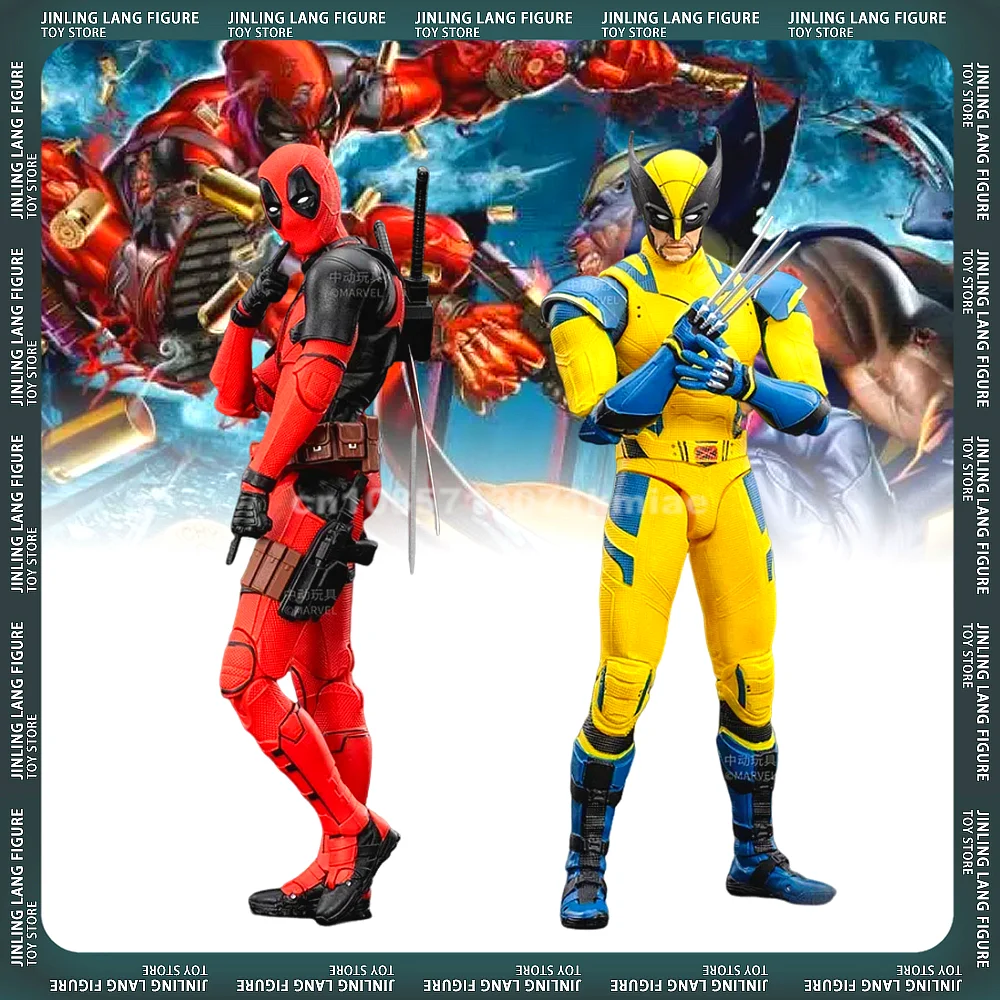 Figuras de acción de Lobezno de Deadpool para niños, juguetes de figuras de piscina muerta, modelo de muñeca, Kit de estatua de colección, regalos de cumpleaños y Navidad
