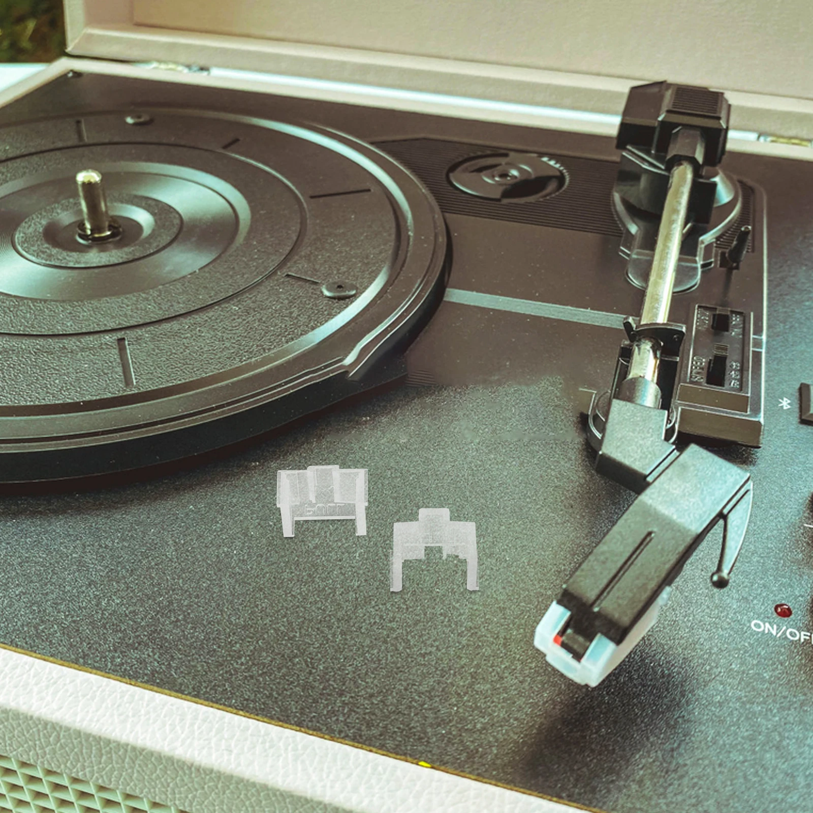 

2Pcs Record Player Needle Cover Precise Design Optimal Performance Safety Accessory Record Player Needle Cover