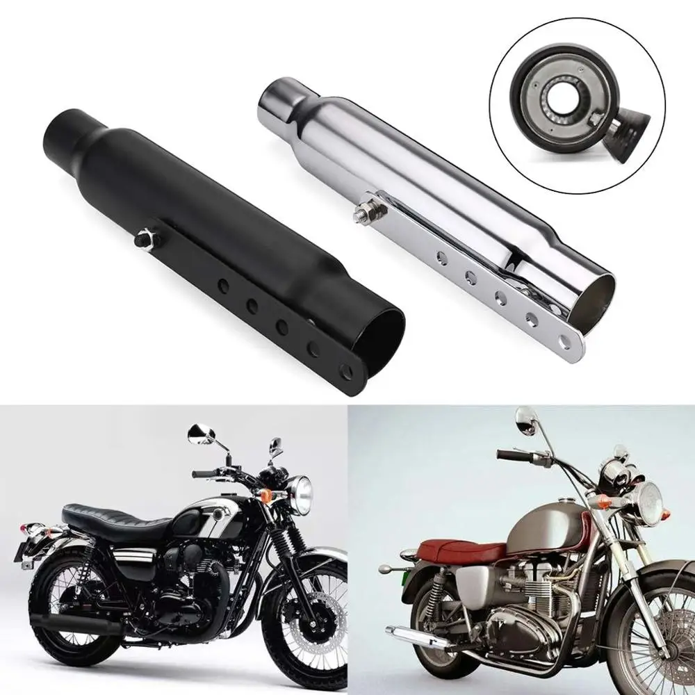

38/40/43/45mm Universal Retro Motorcycle Muffler Exhaust Pipe Rear Pipe Tube For Harley Exhuast XV950 M800 1200 XL883 Racing