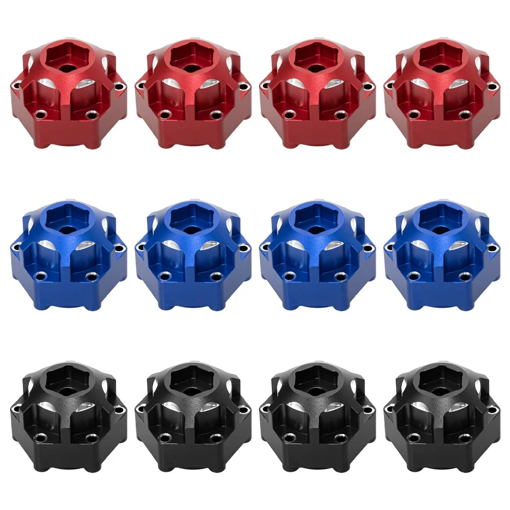 RC Car 4 Pcs Aluminum 6x30 to 12mm Hex Adapter for 1/10 Pro-Line Racing PRO633701 PL28 MX28 Upgrade Parts