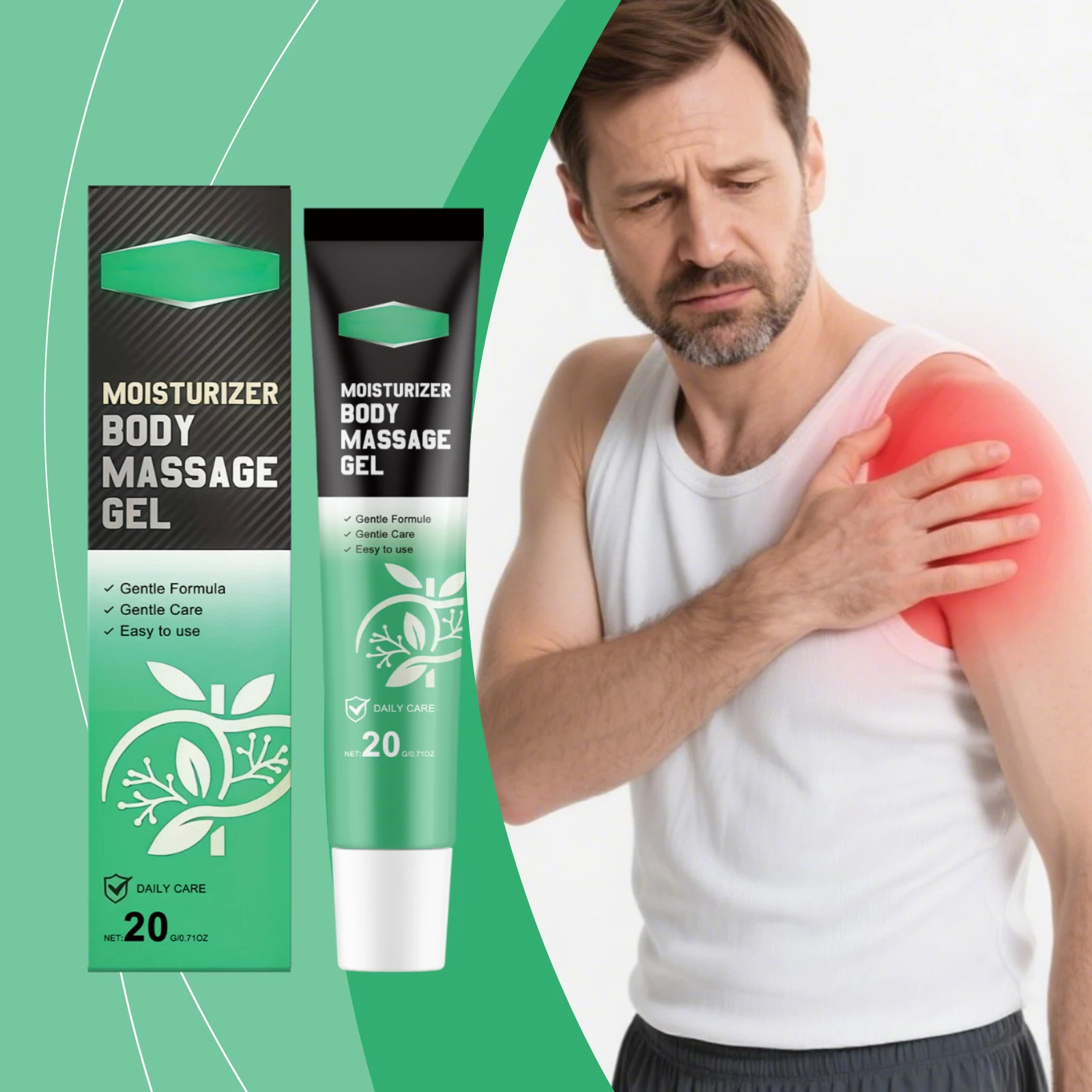 Body Massage Care Gel Gentle Provides Comfortable Care For Wrist And Knee Joints For External Use Ease Physical Discomfort 20g