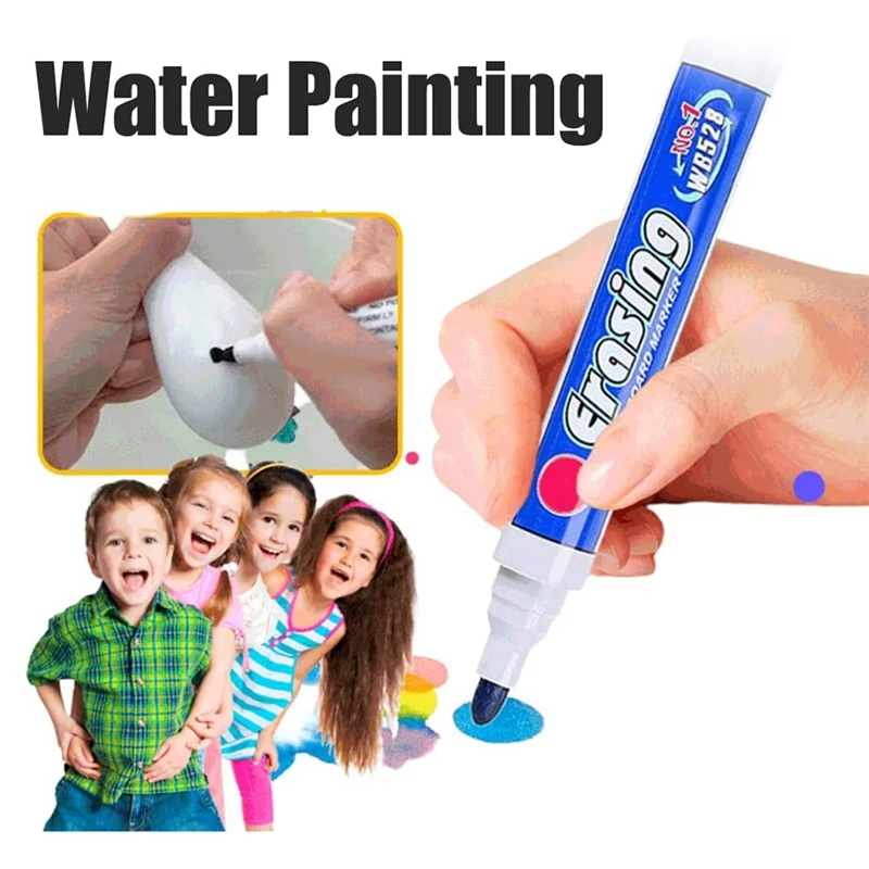 魔法のような乾式消去ペン,水ペイントペン,白いボードマーカーセット,落書きフローティングペン,ペイントツール,8個