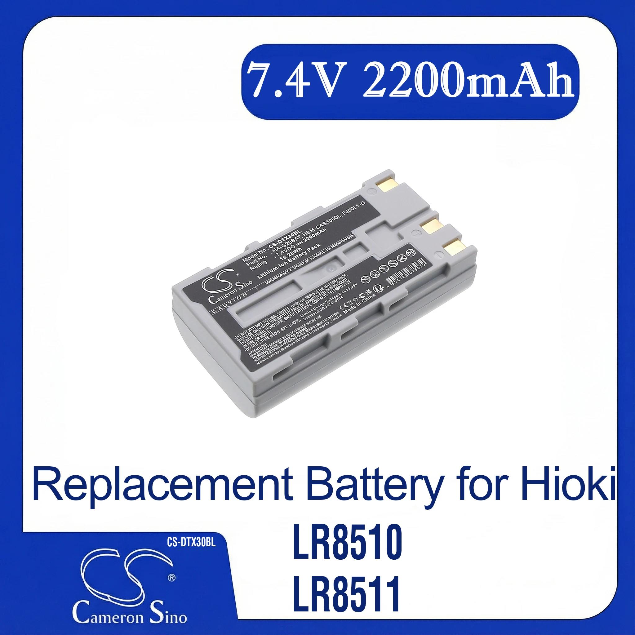 

Cameron Sino Replacement Battery for Casio DT-X30, DT-X30G, DT-X30GR-30C, IT-9000, Fits P/N FJ50L1-G,HA-G20BAT,HBM-CAS3000L