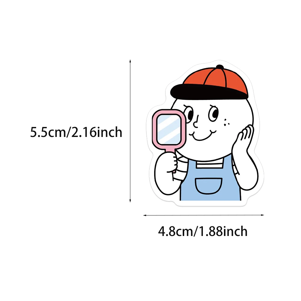 50PCSOhloly Day - Graffiti Sticker Decoration Phone Case Desktop Notebook Water Cup Outdoor Decoration Waterproof Sticker