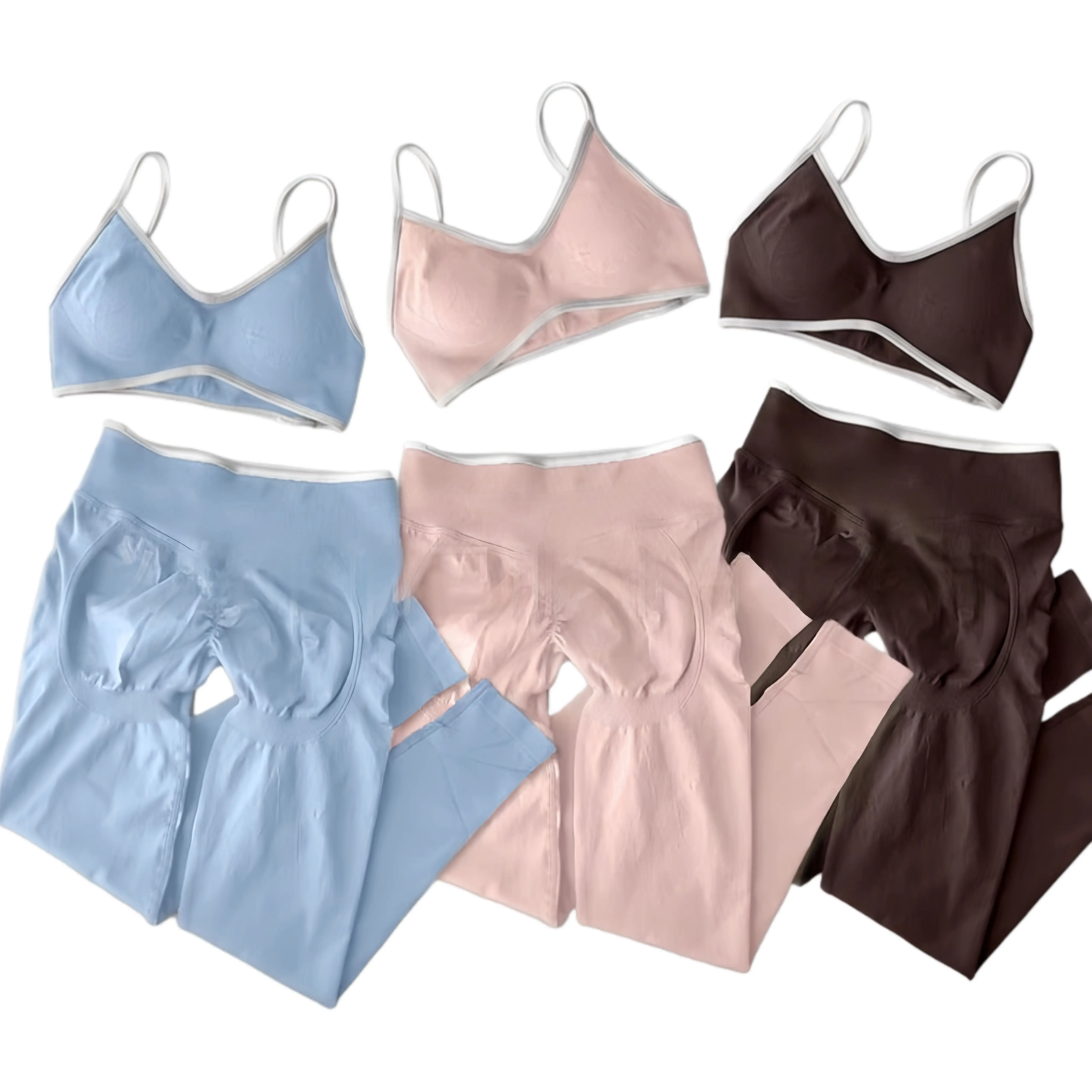 

Autumn and Winter New Products Seamless Back Yoga Suit Women's Suit Running Quick-drying Yoga Suit Sports Fitness Suit Suit