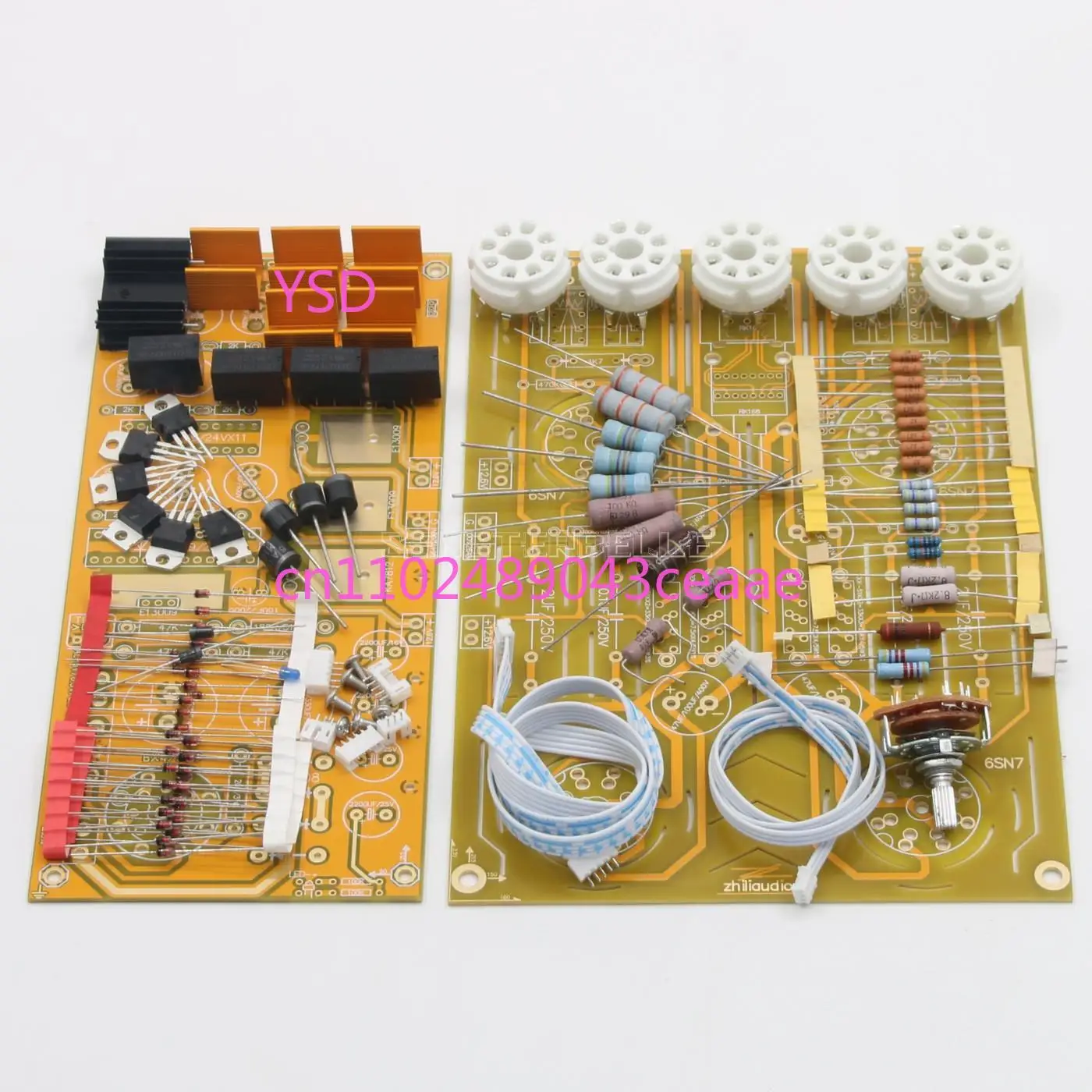 

HiFi DIY 6SN7 Vacuum Tube Audio Board Kit Based on Cary AE-1 Pre-Amp Circuit