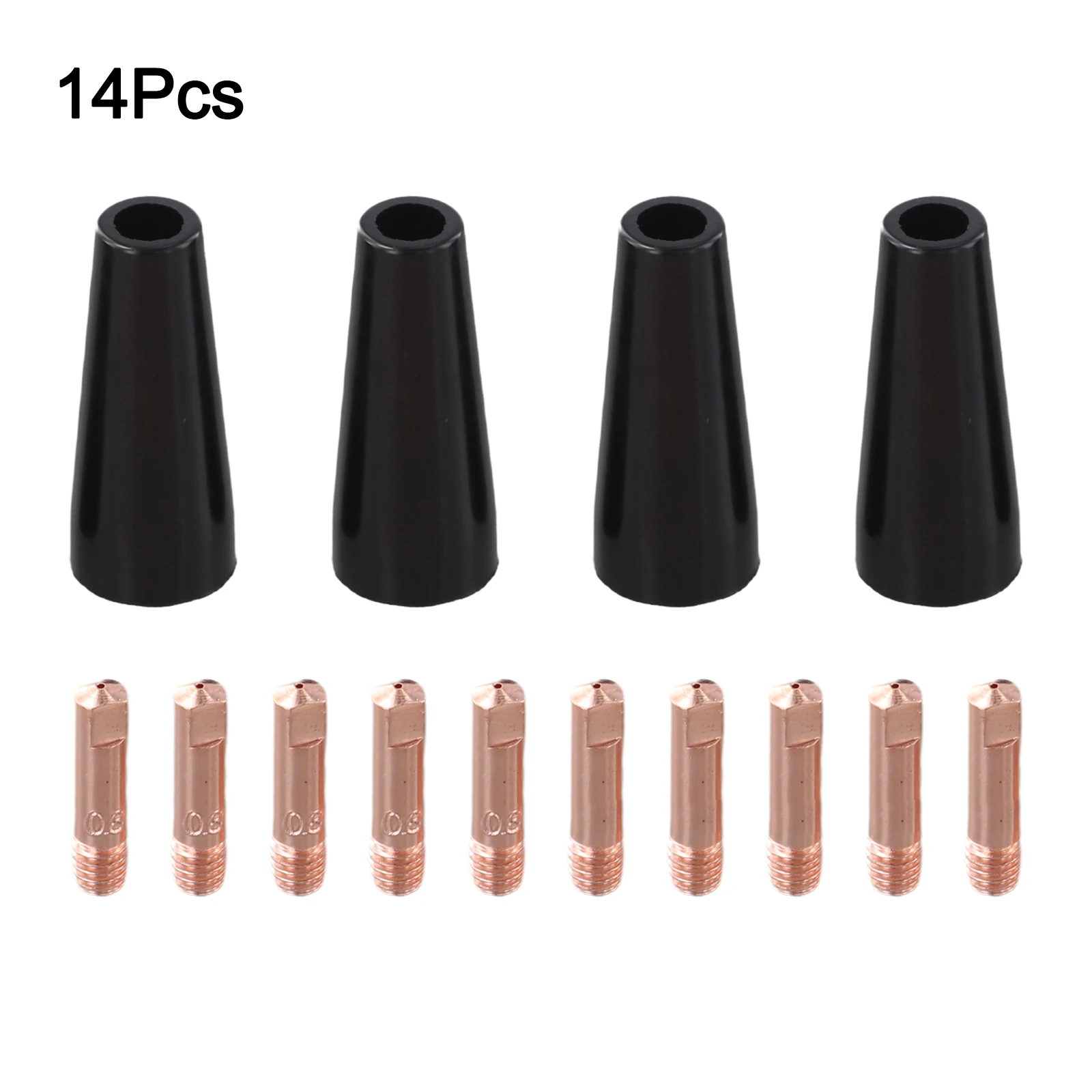 Flux Core Nozzles Gasless Nozzle Tips Welding Projects Copper Conductive Tips Long for service Life Standardized Design