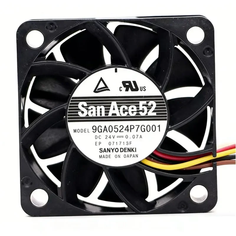 for Sanyo 5015 9GA0524P7G001 P 24V 0.07A PWM Speed Regulating Cooling Fan
