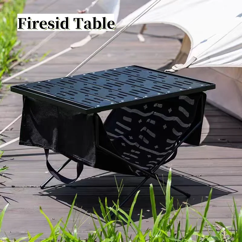 

Camping Side Folding Table Outdoor Wood Stove Paired with Tactical Table Multi purpose Table Lightweight Camping Equipment