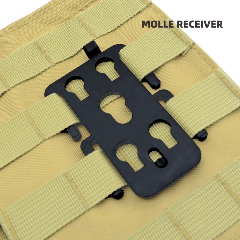 MOLLE Attachments for MOLLE Pouch, MOLLE Mag Pouch, MOLLE Backpack & Other MOLLE Accessories, Quick Release Molle Adpater