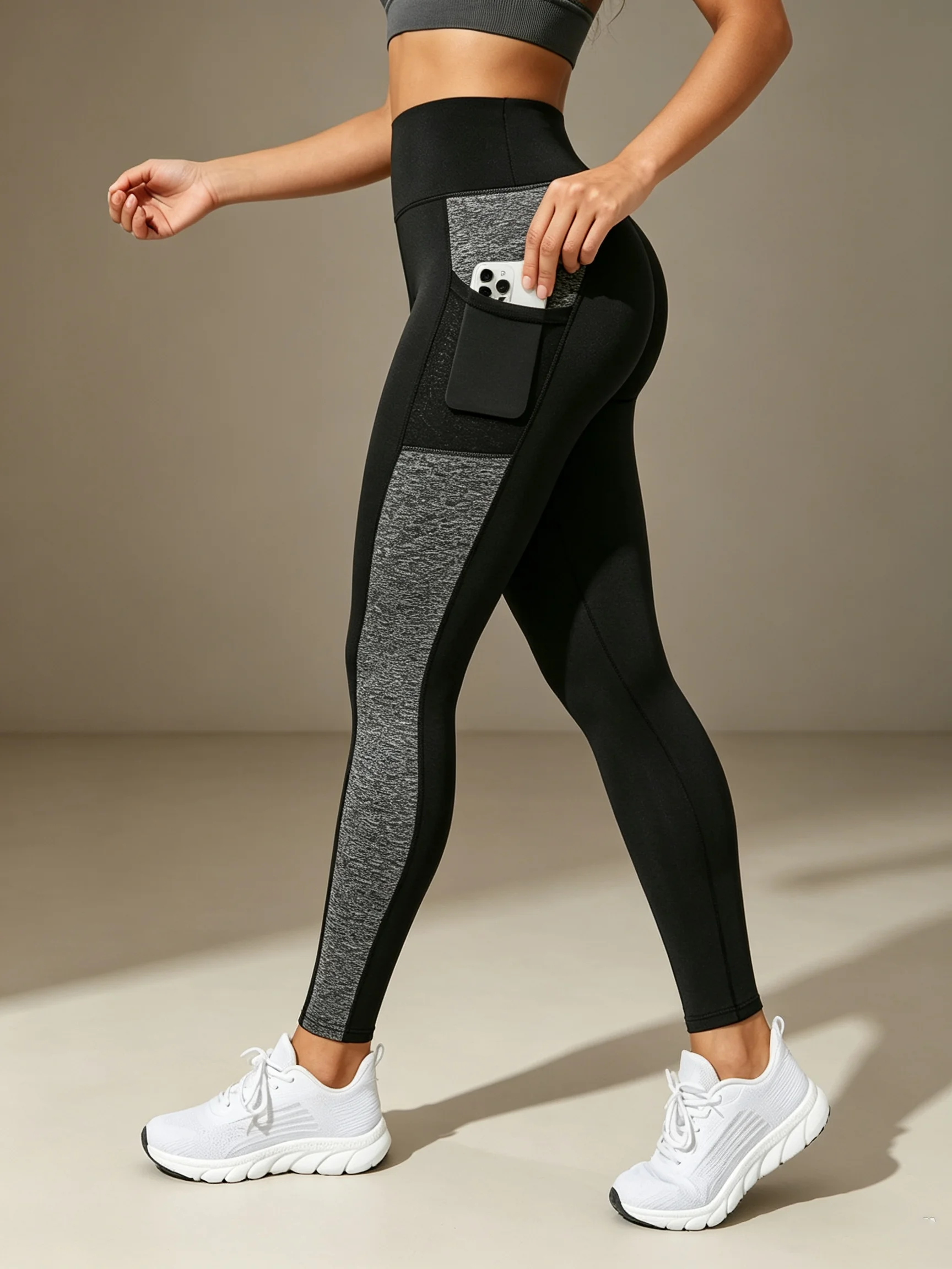 Women's Yoga Leggings with Pockets High Waist Hip Lifting Slim Pants Tummy Control Fittness Sport Quick Drying Pants Sportwear