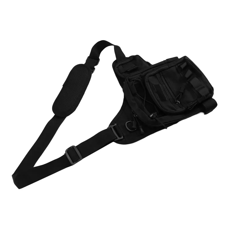 

A06F-Fishing Crossbody Bag Fishing Crossbody Bag Sports Chest Bag With Multiple Pockets