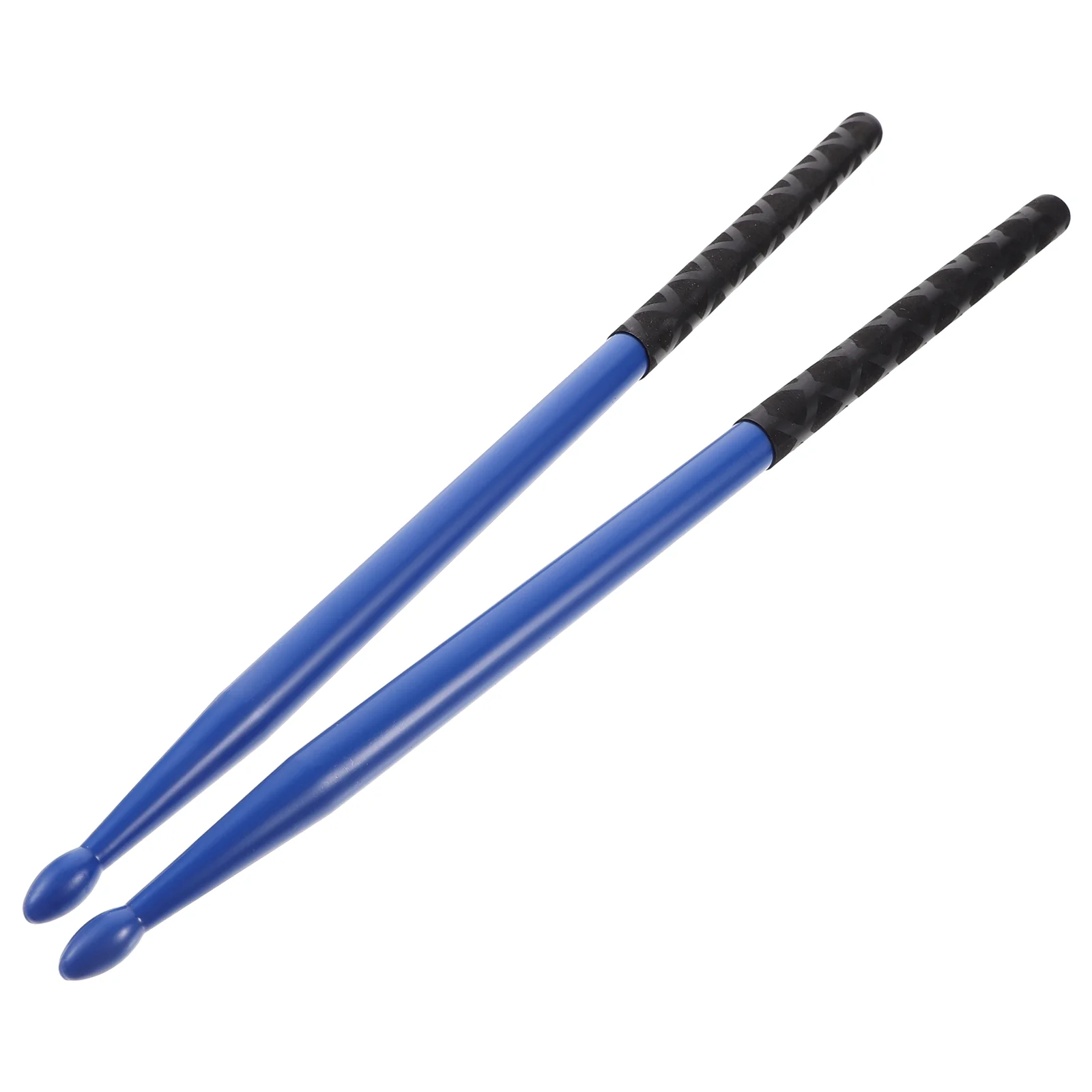

3 Pairs Drumsticks Mallets 5A Nylon Blue Handles Anti Skid Covers for Percussion Practice Electronic Drums