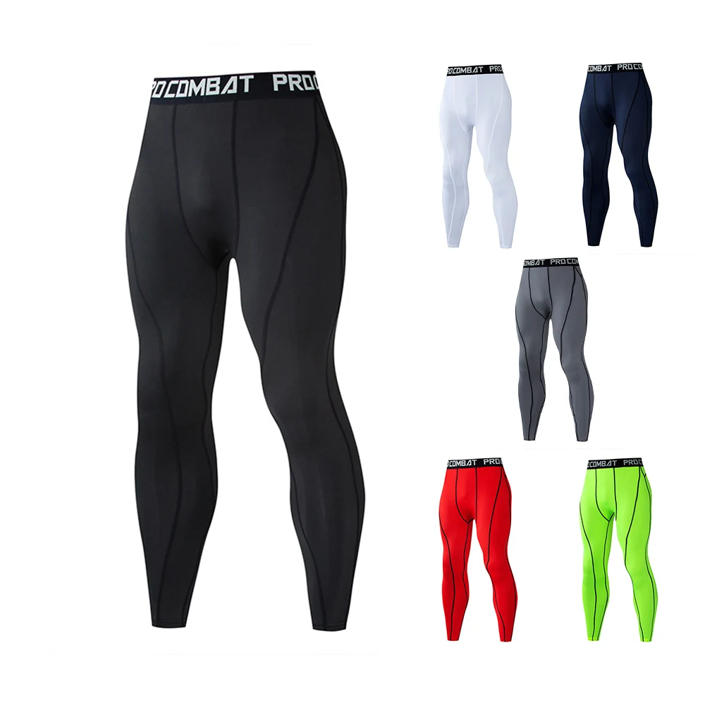 

Men New Compression Fitness Training Trousers Male Quick Dry Pants Leggings Men Running Sport Workout Clothing