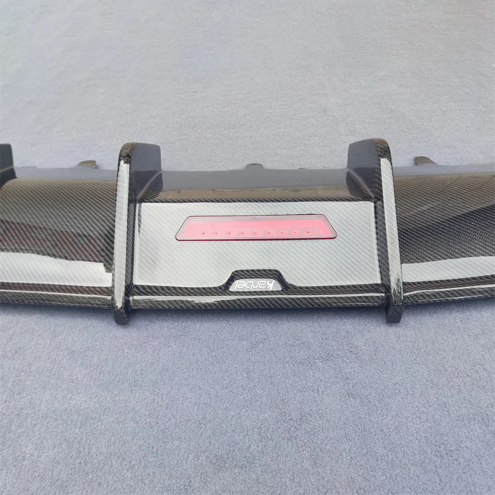 For Audi A7 Modified S7 Carbon Fiber rear Bumper Diffuser