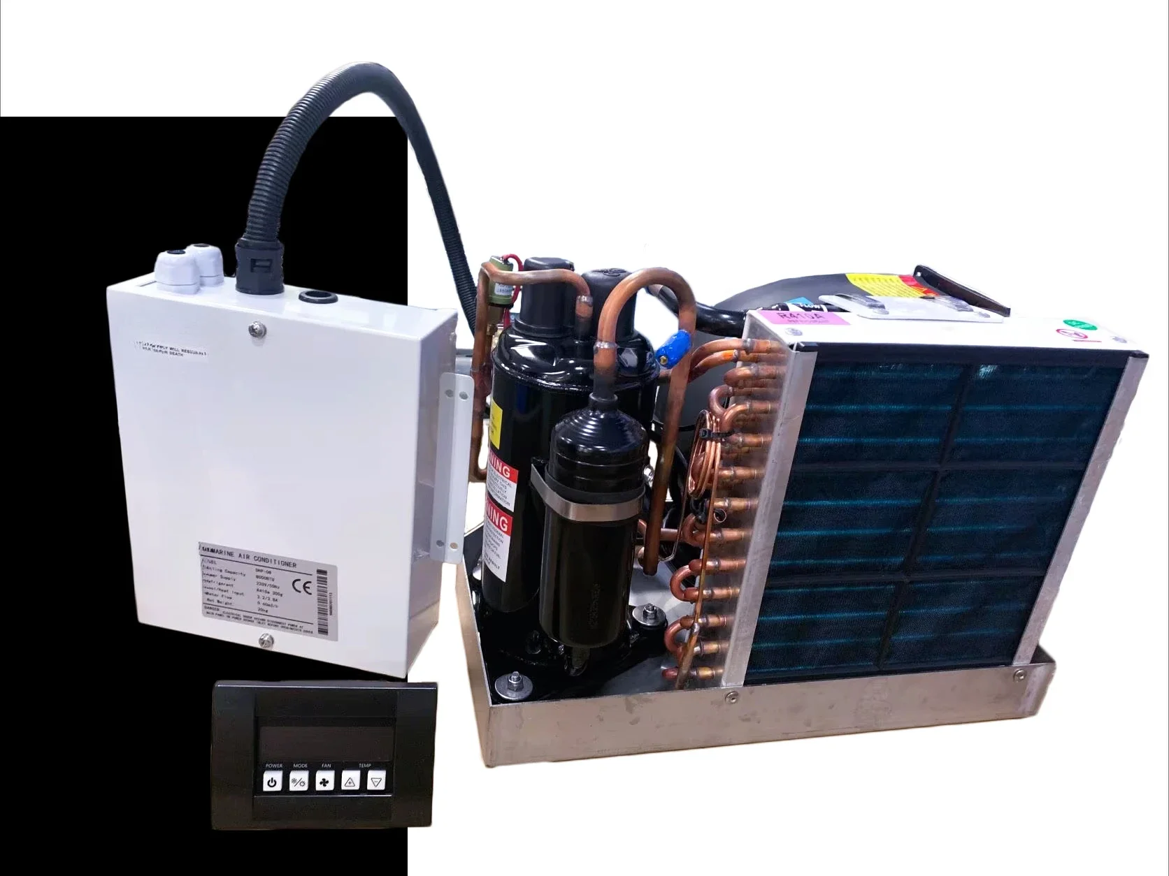 Climatizzatore marino a basso rumore con raffreddamento ad acqua di mare R410A