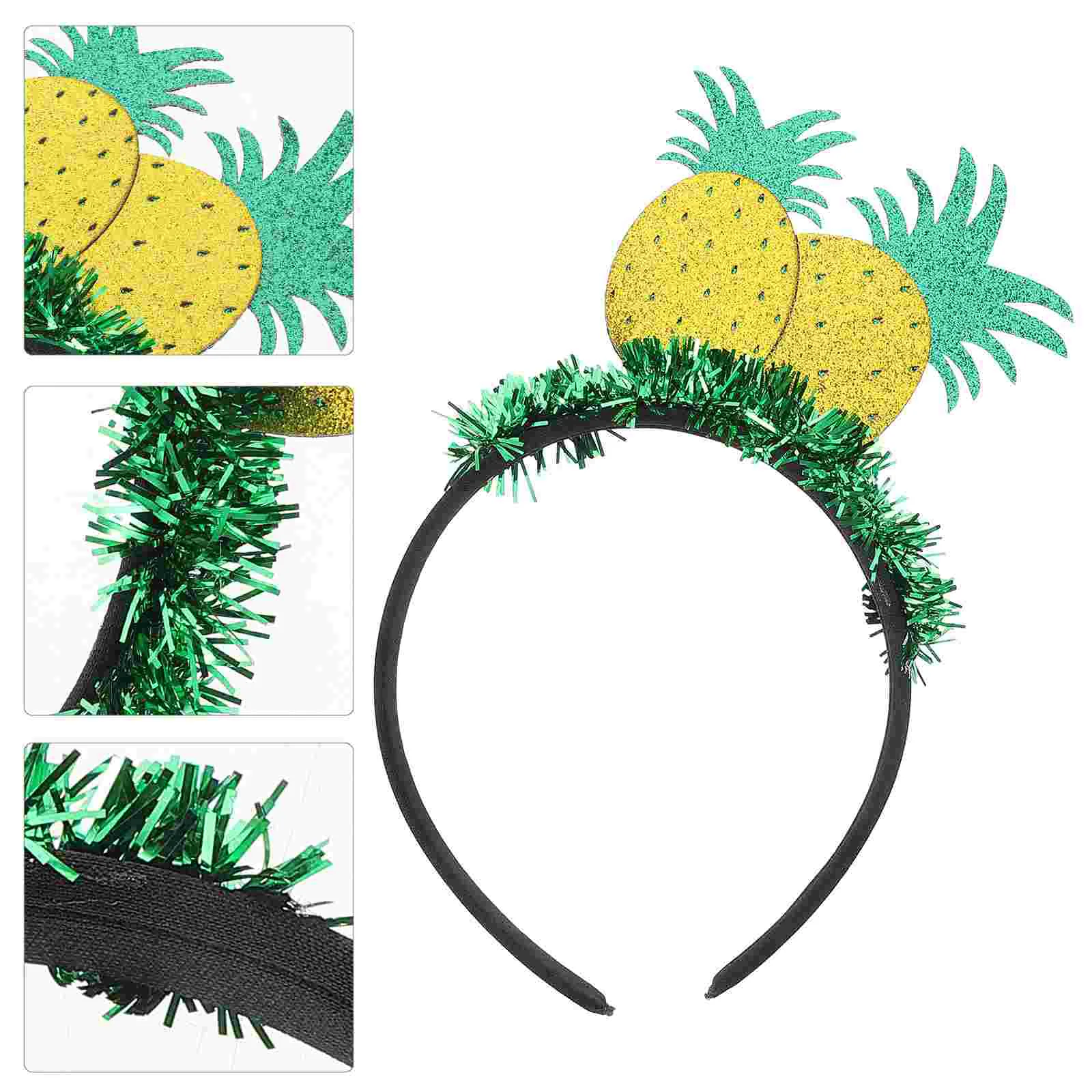 Pineapple Headband Girl Hair Accessories Girls Hawaiian Party Headwear Cosplay Headbands Summer Hoops Parent-child