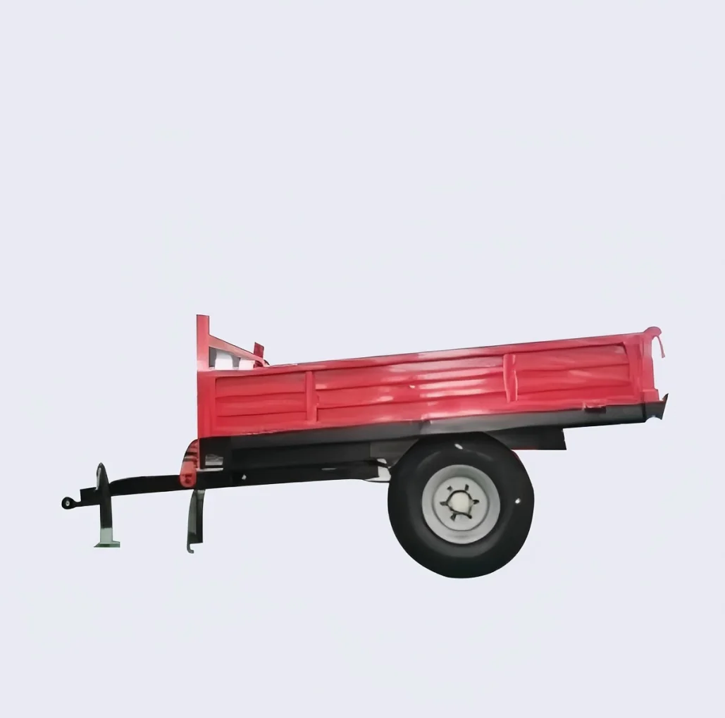 

3 Ton Versatile Red Small Trailer Heavy- Farm Equipment with Thickened Steel Plate Cost-Effective Agricultural Machinery