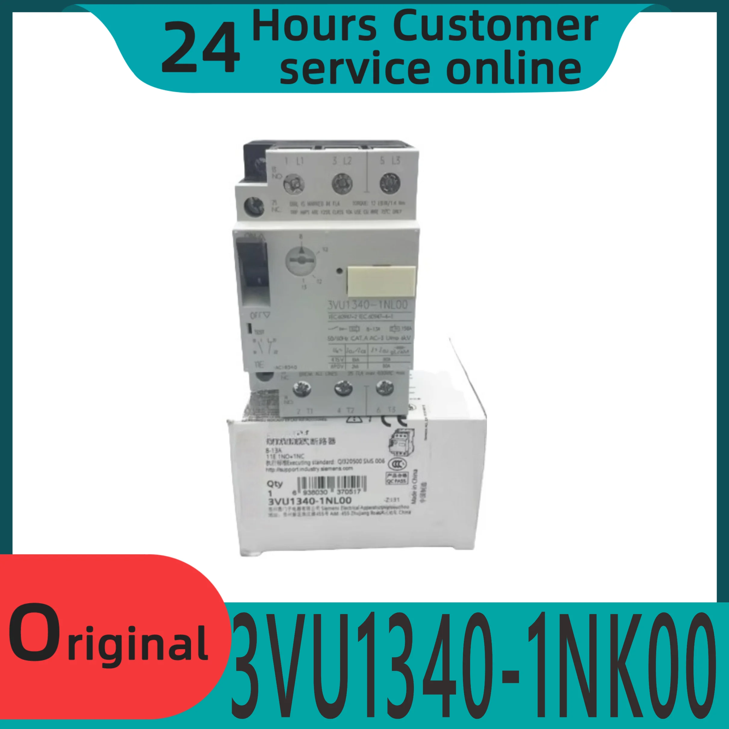

Brand new original 3VU1340-1NK00 circuit breaker 3VU13401NL00 shell type circuit breaker