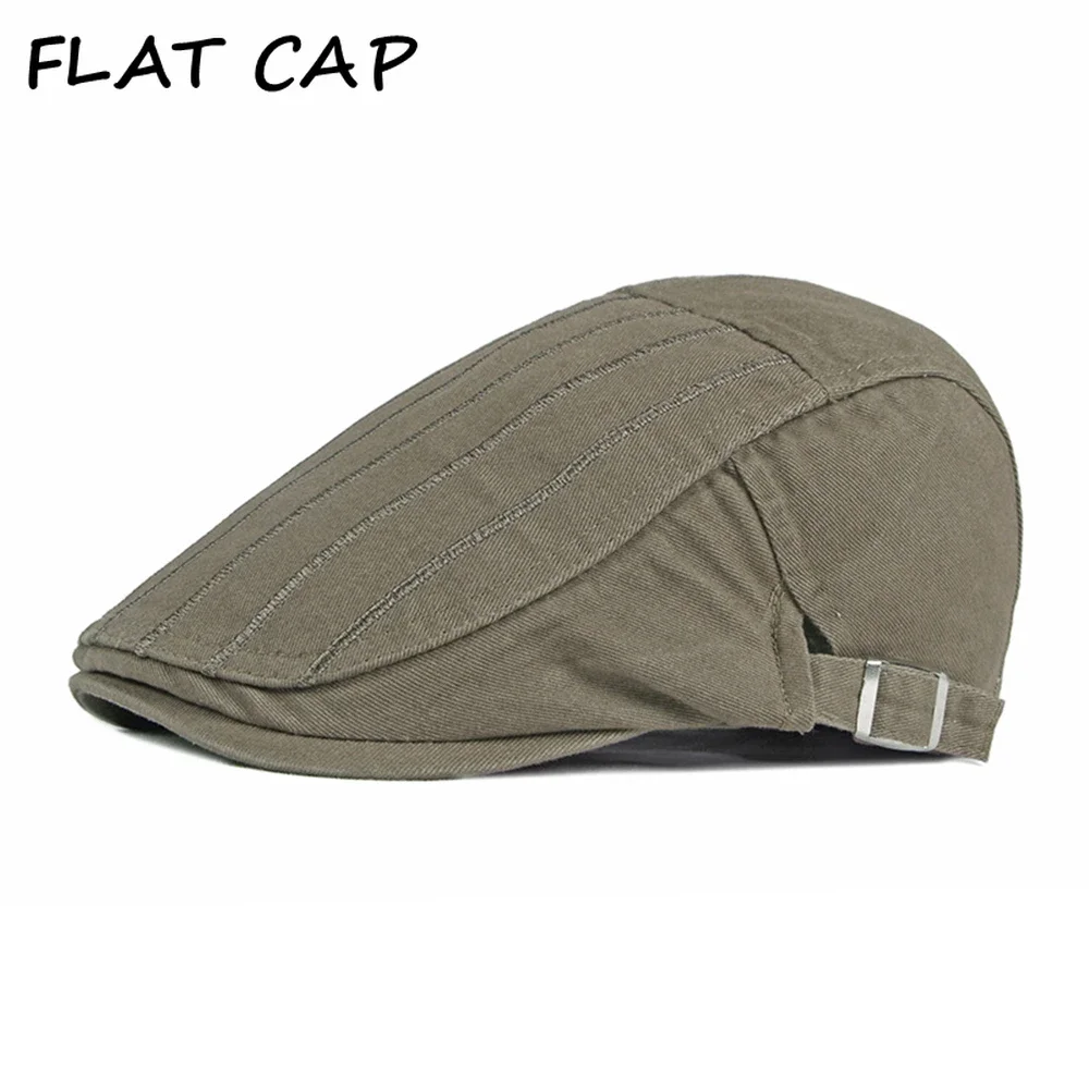 

FLAT CAP Men's Beret Hat Summer Classic Hats for Men Casual Peaked Caps Striped Ivy Sun Hats Newsboy Adjustable Flat Caps