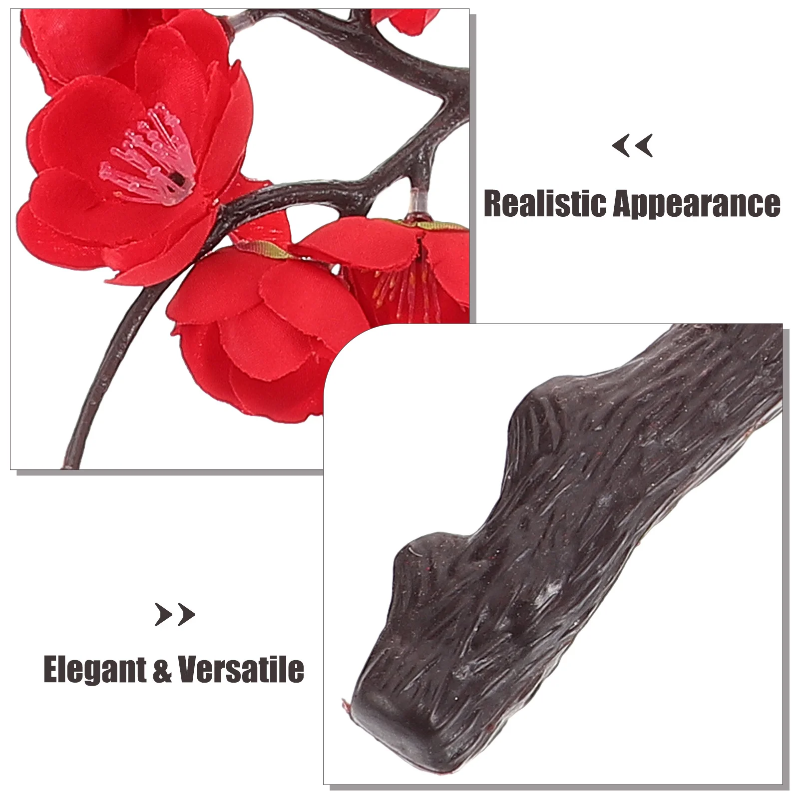 

2Pcs Artificial Flower Bouquet Blossom Faux Branches for Home Wedding Party Decor Vase Filling Simulation Flowers