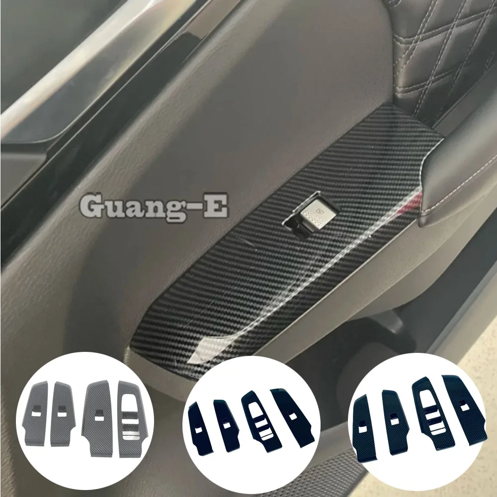 

Car Window Glass Lift Button Switch Cover Frame Trim Car Interior Accessories Stickers for Mitsubishi Outlander 2022 2023 2024+
